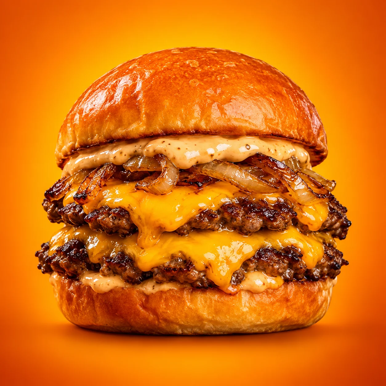 Hamburguesa doble ilustrativa